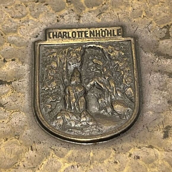 Vintage Charlottenhohle Brass Ashtray Made in 3.5” Collectable Cobblers Home - Picture 6 of 6